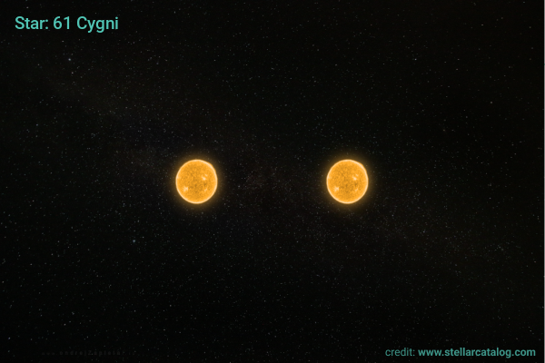 Analysis of 61 Cygni binary system reveals candidate super-Jupiter planet